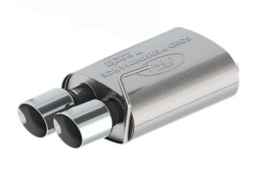 Ford Explorer ST Performance Exhaust - Dual Rear Exit - Ford Racing - Cat Back with 4 in. Chrome Tips, Sport - Chrome - `20-`25 Ford Explorer ST Performance Exhaust - Dual Rear Exit - Ford Racing - Cat Back with 4 in. Chrome Tips, Sport - Chrome - `20-`25